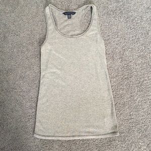 American Eagle Gray Shimmery Tank Top